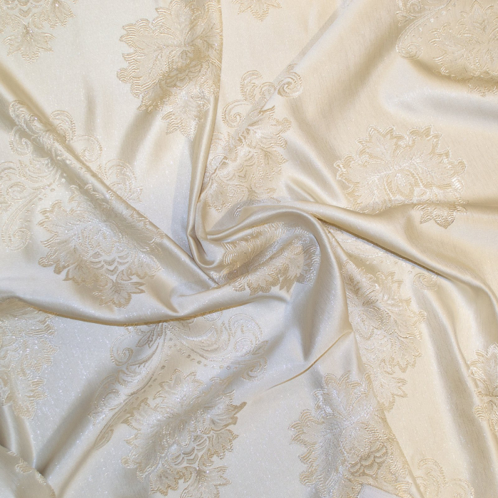 Set draperii Velaria baroc ivoire cu capse, 2x140x270 cm [3]