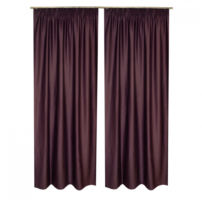 Set Draperii Velaria blackout pruna, 2*160x245 cm [2]