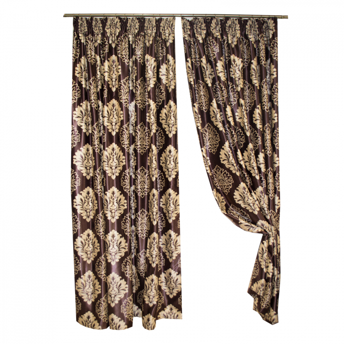 Set draperii Velaria blackout baroc bej, 2*215x260 cm [3]