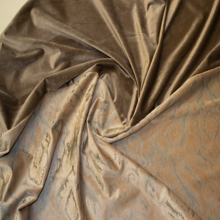 Set draperii Velaria catifea  baroc crem, 2x120x250 cm [3]