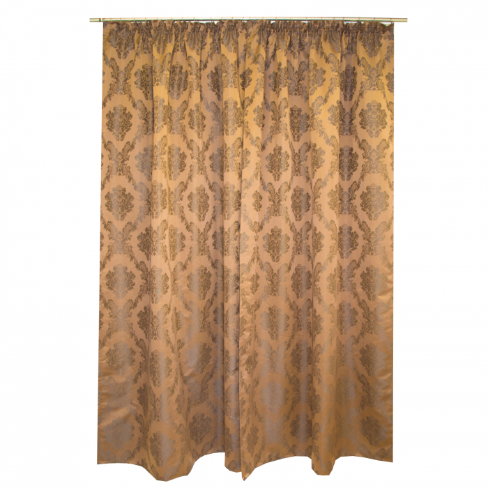 Set draperii Velaria tafta baroc maro 2x145x245 cm [4]