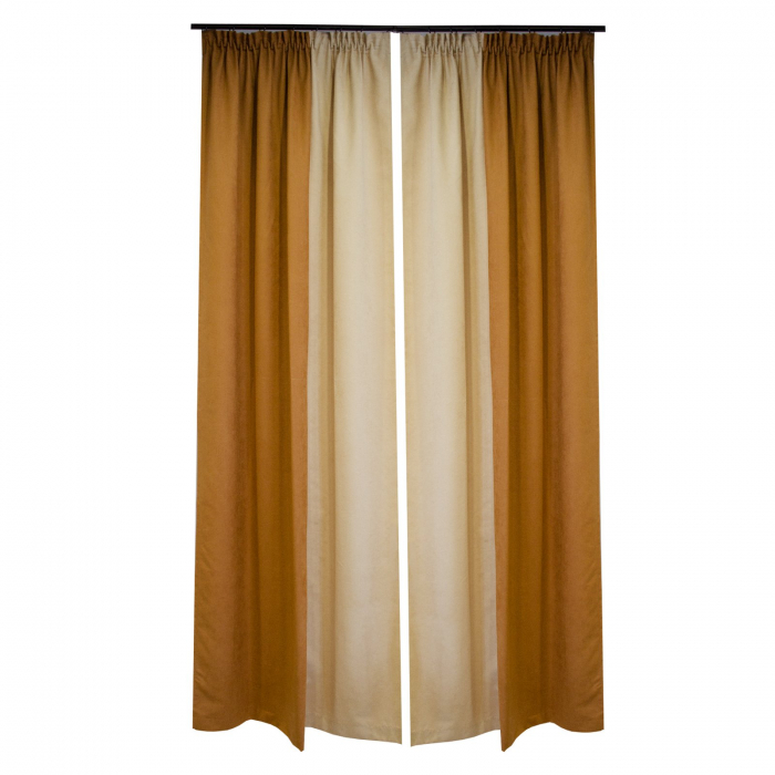 Set draperii Velaria caramel, 2x120x230 cm [2]