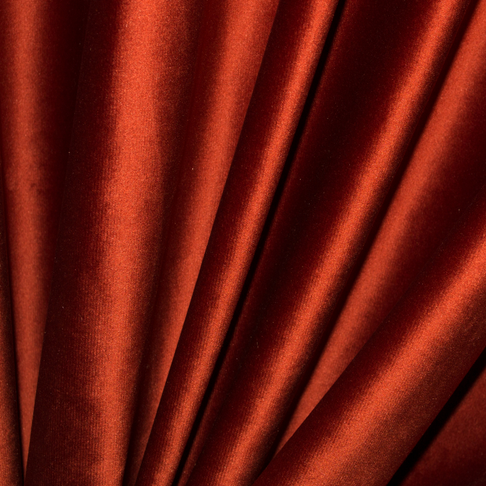 Set draperii Velaria catifea caramizie, 2x140x265 cm [3]