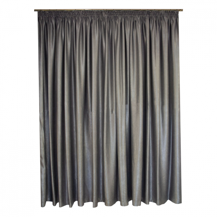Set draperii Velaria gri catifelat, 2*240x230 cm [2]