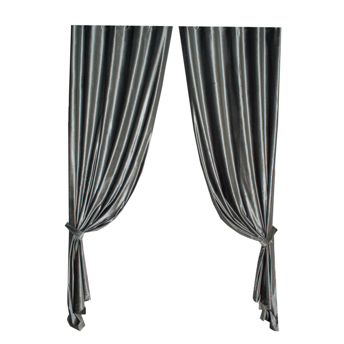 Set draperii Velaria catifea gri cu rejansa [4]