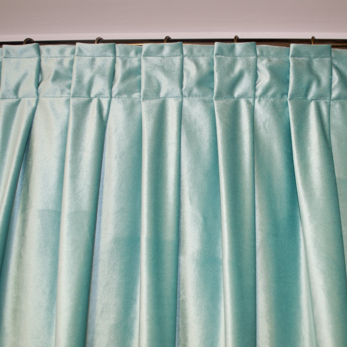 Set draperii Velaria catifea bleo cu rejansa cu plii fixati, 2x110x260 cm [2]