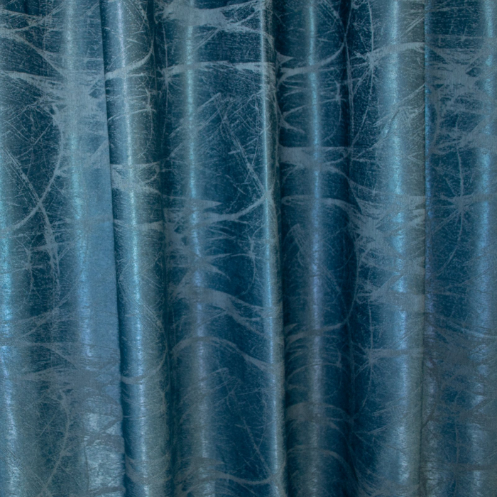 Set draperii Velaria albastre cu rejansa, 2x150x260 cm [2]