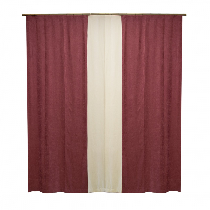 Set draperii Velaria milas roz cu ivoire, 2x130x250 [2]