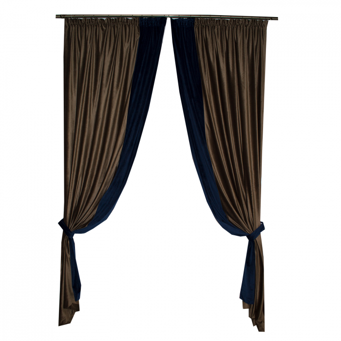 Set draperii Velaria catifea maro, 2x140x270 cm [3]
