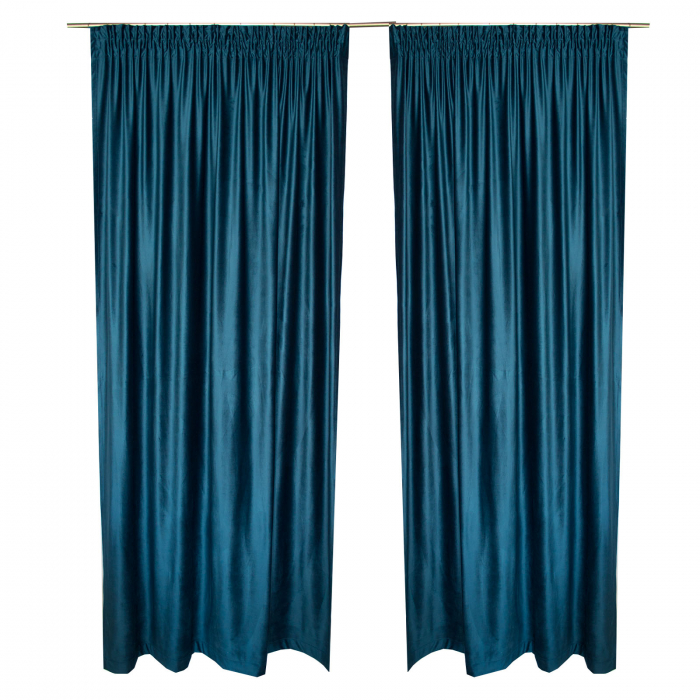 Set draperii Velaria catifea marin, 2x165x260 cm [4]