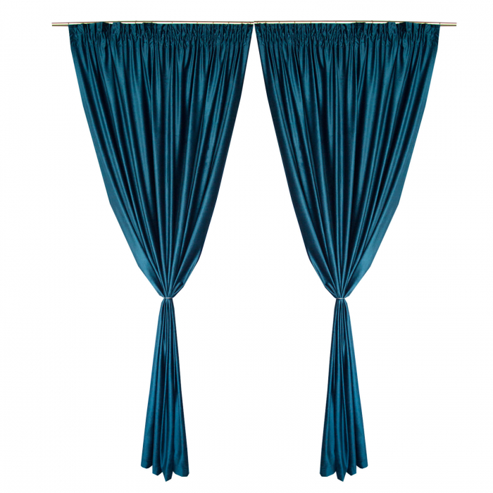 Set draperii Velaria catifea marin, 2x165x260 cm [3]