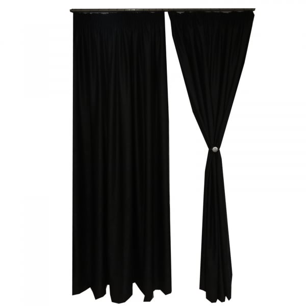 Set draperii Velaria soft negru, 2x165x245 cm [2]