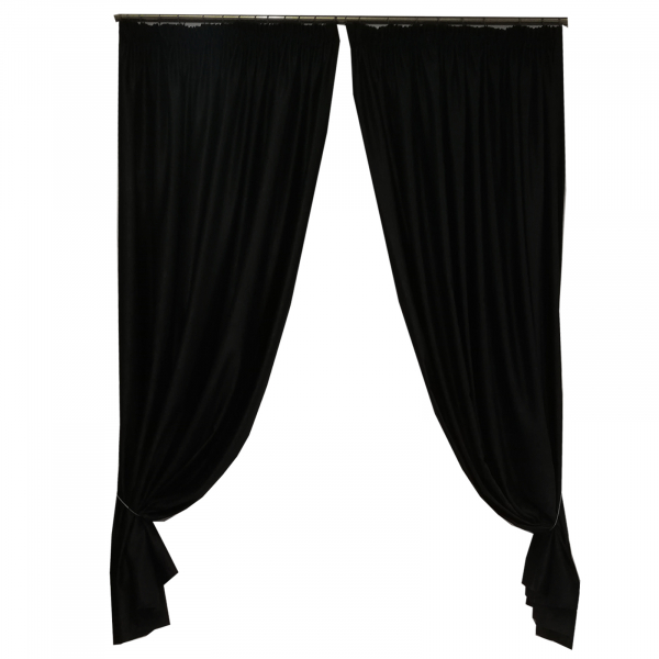 Set draperii Velaria soft negru, 2x185x245 cm [1]