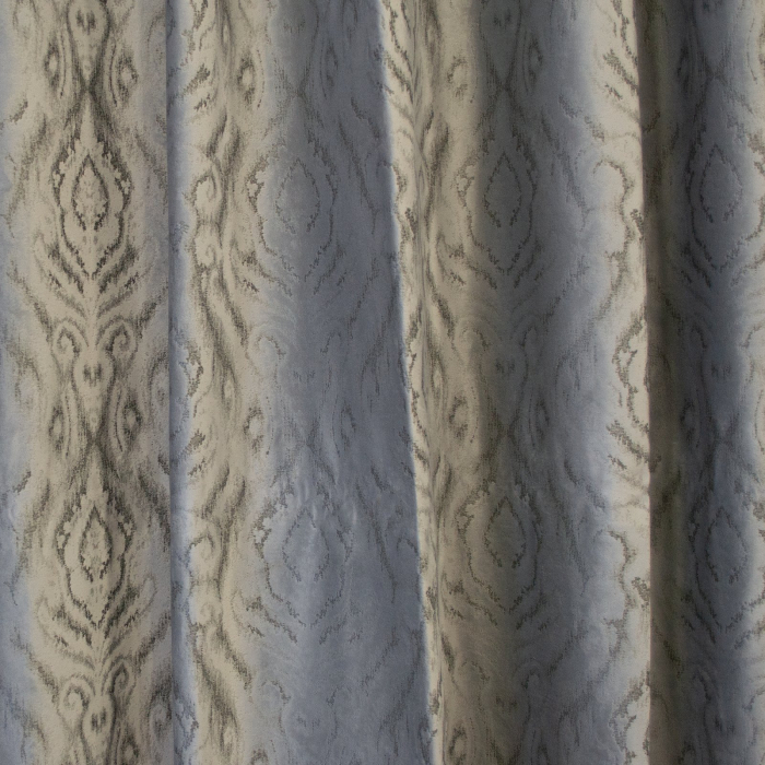 Set draperii Velaria catifea gri cu imprimeu, 2x150x260 cm [2]