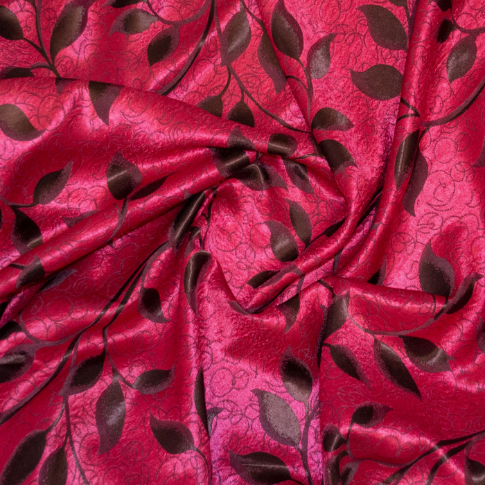 Set draperii Velaria blackout spic rosu cu capse, 2x150x275 [3]