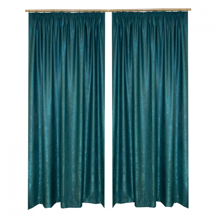 Set draperii Velaria soft turcoaz, 2x150x240 cm [2]