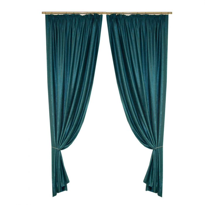 Set draperii Velaria soft turcoaz, 2x150x240 cm [1]