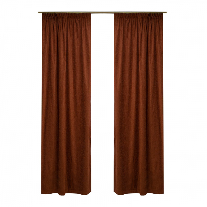 Set draperii Velaria Chenille ciocolata, 2x120x250 cm [3]