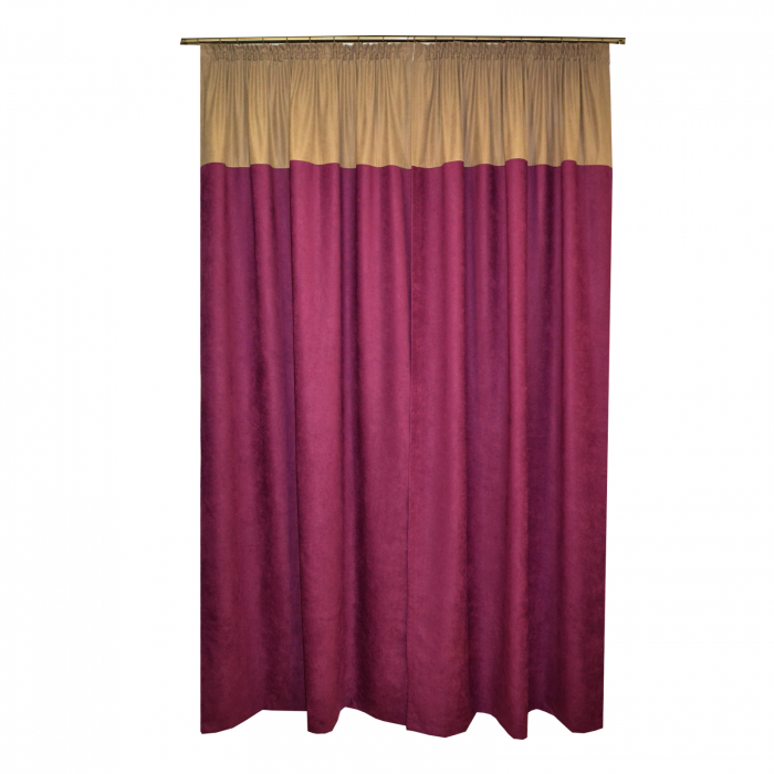 Set draperii Velaria suet pruna, 2x140x260 cm [2]