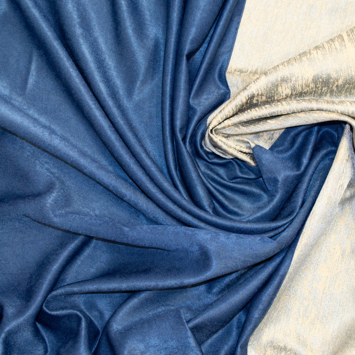 Set draperii Velaria albastru metalic, 2x200x250 cm [3]