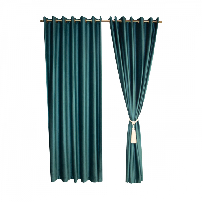 Set draperii Velaria catifea turcoaz, 2x190x250 cm [3]