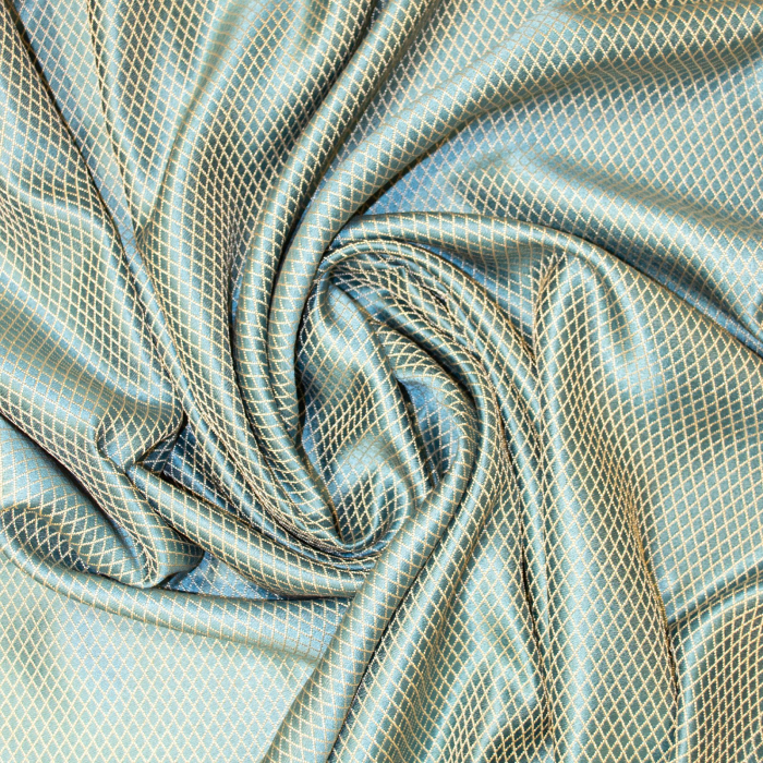 Set draperii Velaria turcoaz cu romburi, 2x160x265 cm [2]