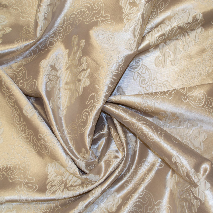 Set draperii Velaria tafta baroc crem, 2x130x250 cm [2]