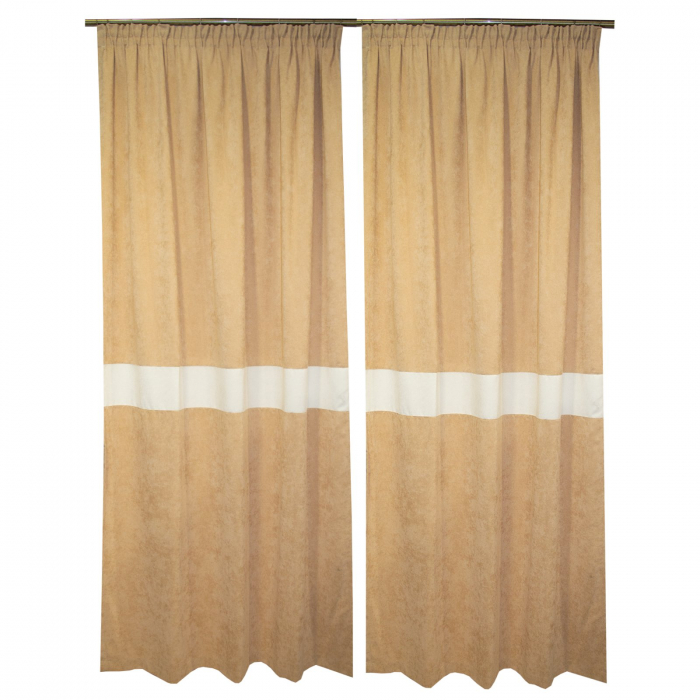 Set draperii Velaria milas bej, 2x140x250 cm [2]