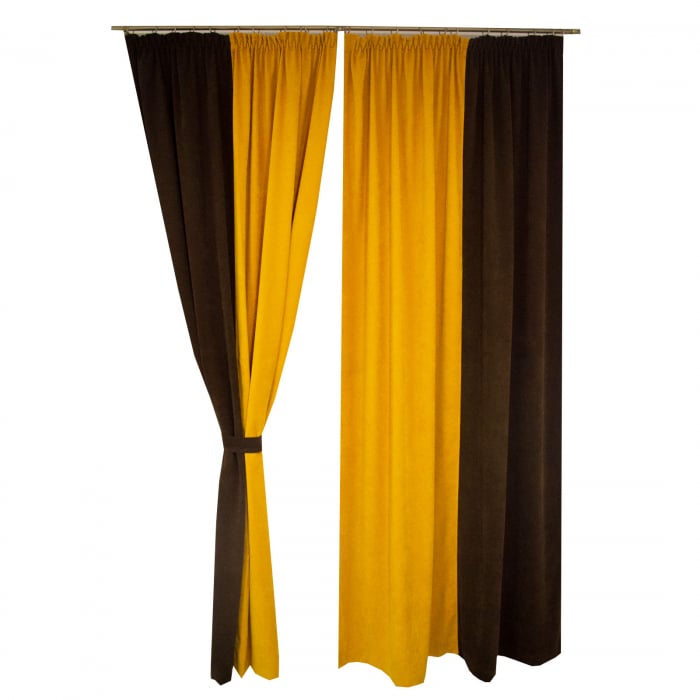 Set draperii Velaria galben-maro, 2*170x260 cm [3]