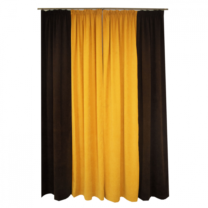 Set draperii Velaria galben-maro, 2*170x260 cm [2]