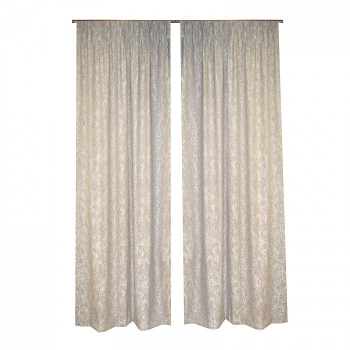 Set draperii Velaria gri cu imprimeu, 2x150x260 cm [4]