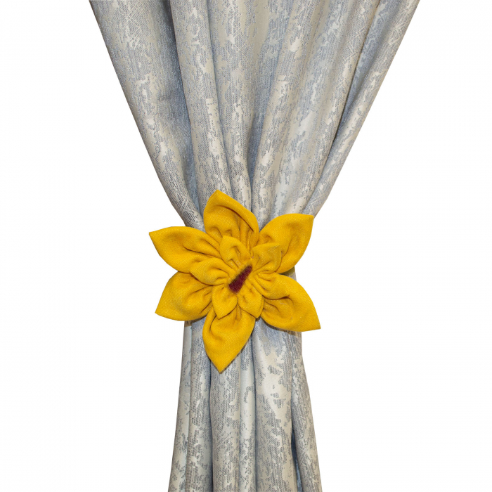 Set draperii Velaria gri cu imprimeu, 2x150x260 cm [2]