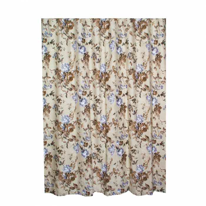 Set draperii Velaria in flori brown cu rejansa [4]