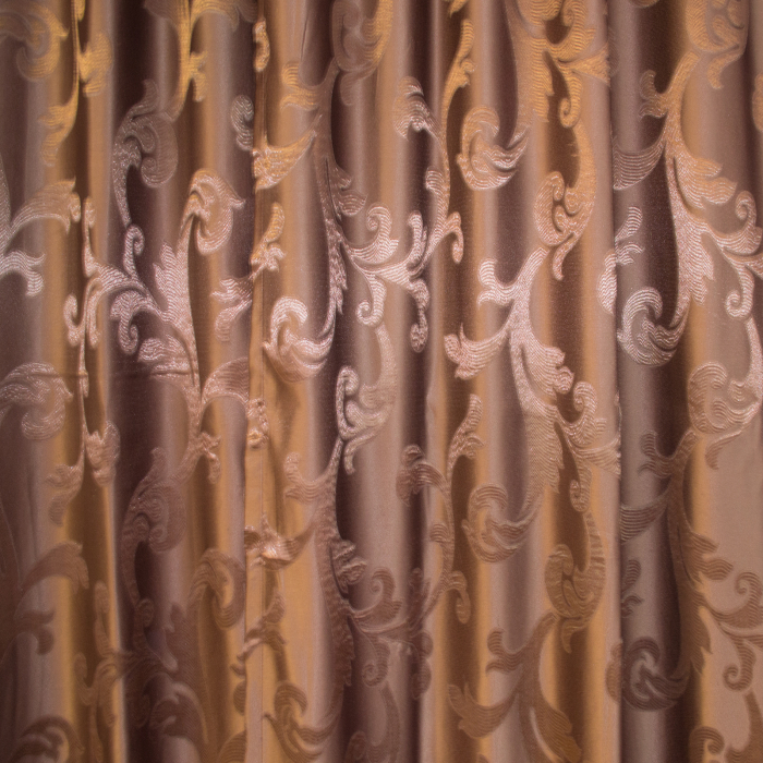 Set draperii Velaria jacard wenge, 2x120x245 cm [3]