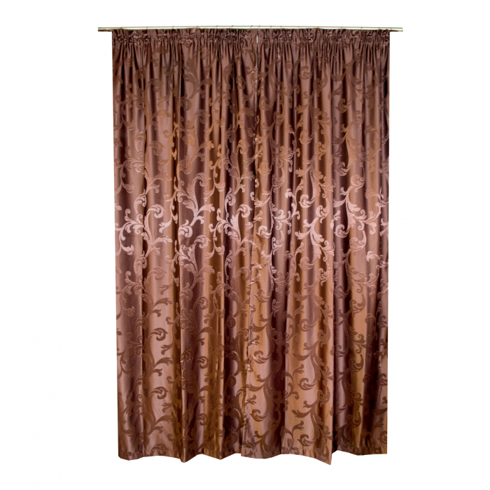 Set draperii Velaria jacard wenge, 2x120x245 cm [4]
