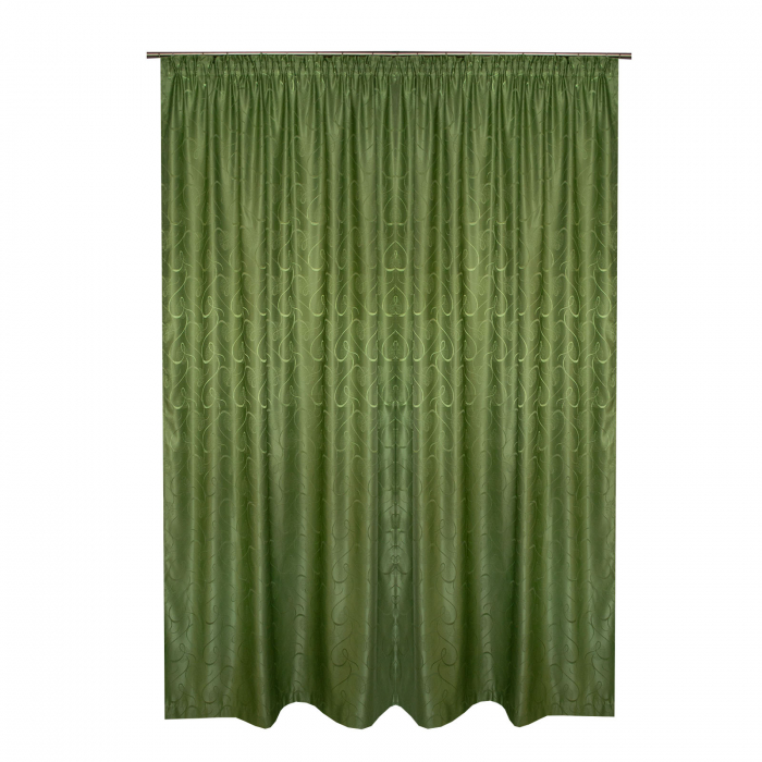 Set draperii Velaria jacard verde, 2*135x260 cm [3]