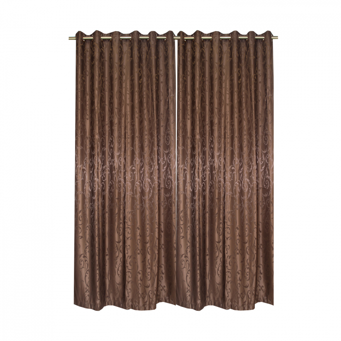 Set draperii Velaria jacard wenge, 2*150x220 cm [3]