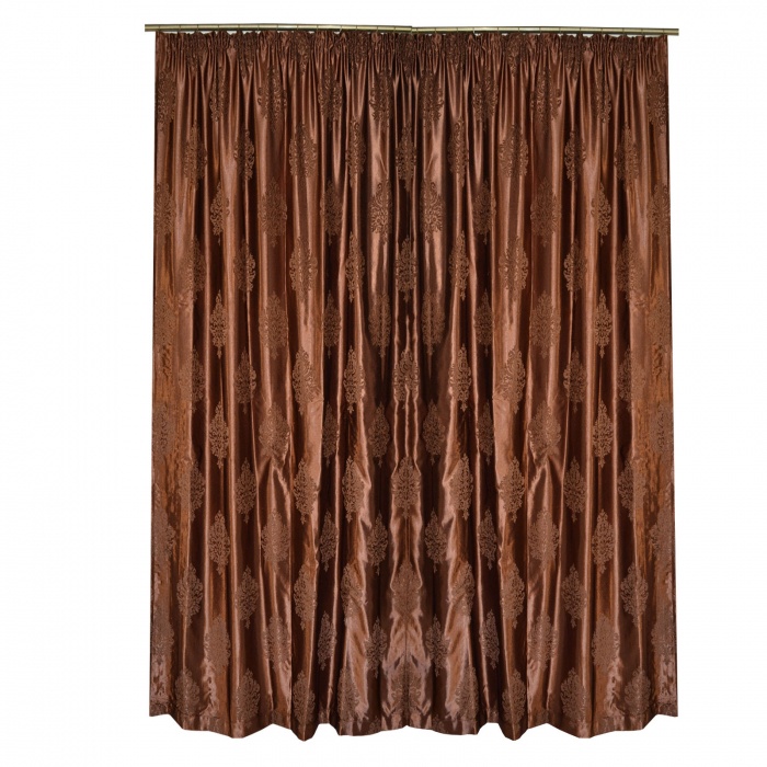Set draperii Velaria maro cu model baroc [3]