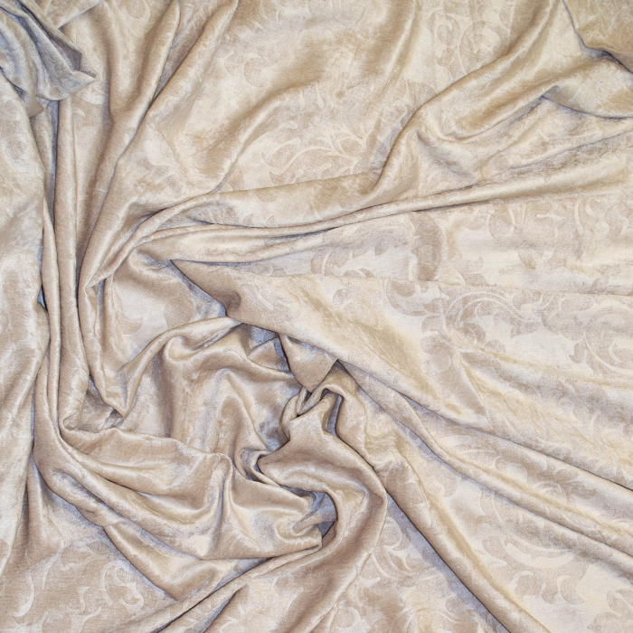 Draperie Velaria chenille bej cu capse, 150x265 cm [2]