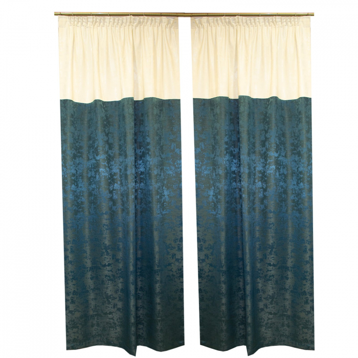 Set draperii Velaria turcoaz, 2x125x250 cm [2]