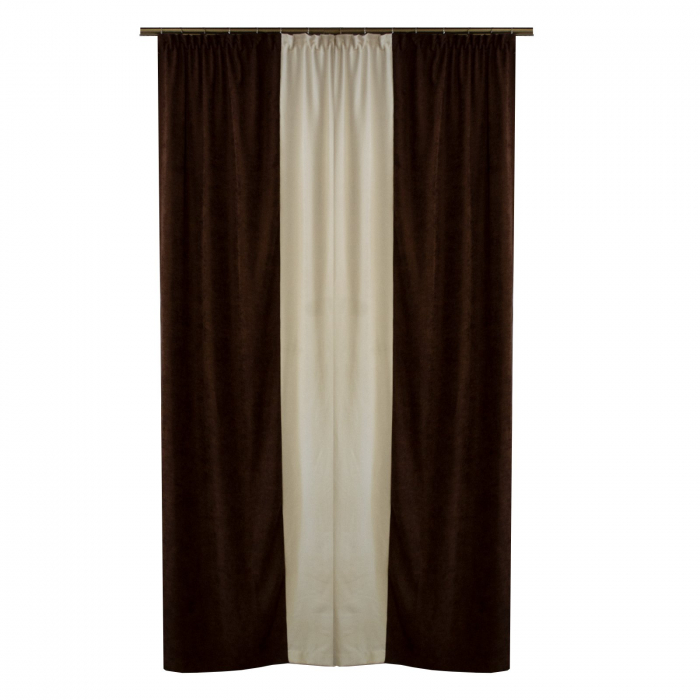 Set draperii Velaria milas wenge cu ivoire, 2x100x250 cm [2]