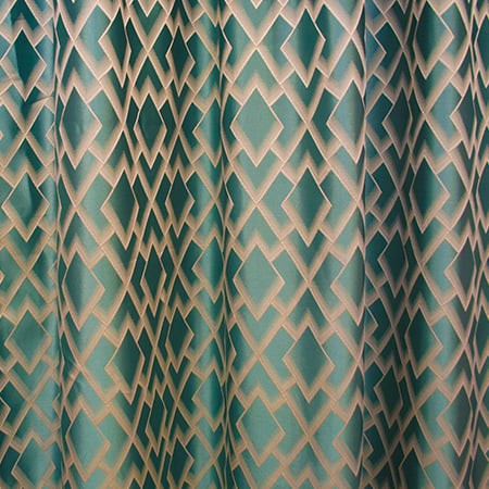 Set draperii Velaria romburi turcoaz, 2*150x260 cm [3]