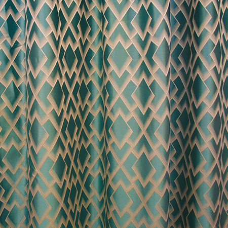 Set draperii Velaria romburi turcoaz, 2*140x260 cm [3]