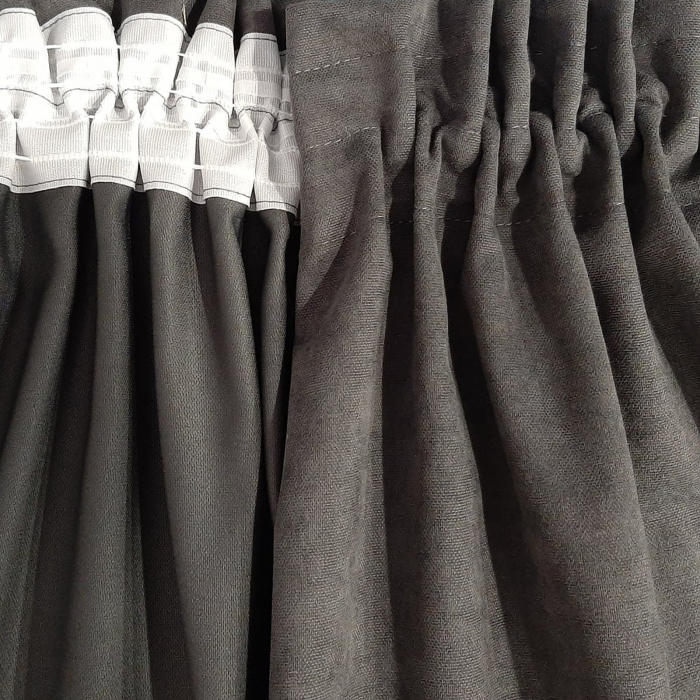 Set draperii Velaria gri-roz, 2x160x235 cm [7]