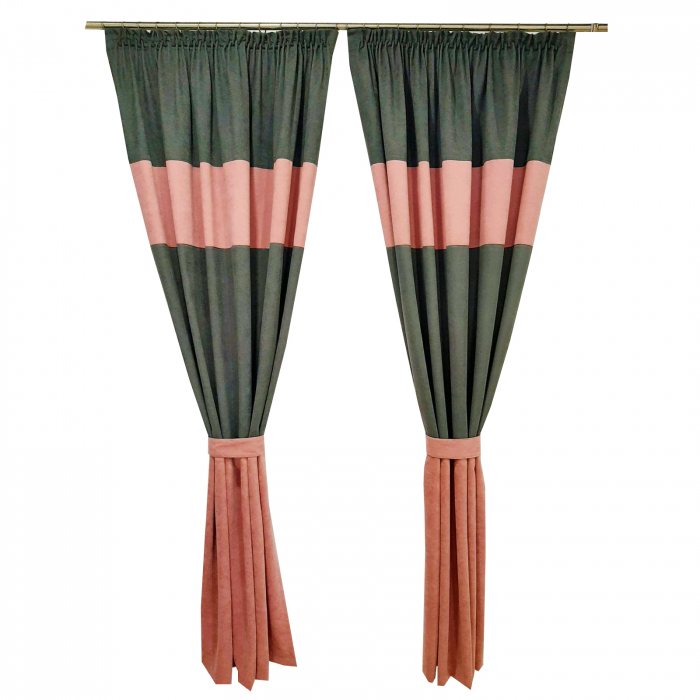 Set draperii Velaria gri-roz, 2x160x235 cm [2]