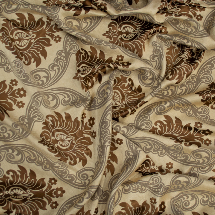 Set draperii Velaria baroc wenge cu capse, 2x150x250 cm [3]