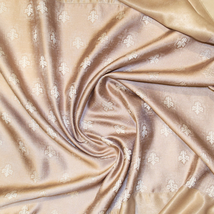 Set draperii Velaria soft crem cu imprimeu baroc, 2x130x245 cm [3]