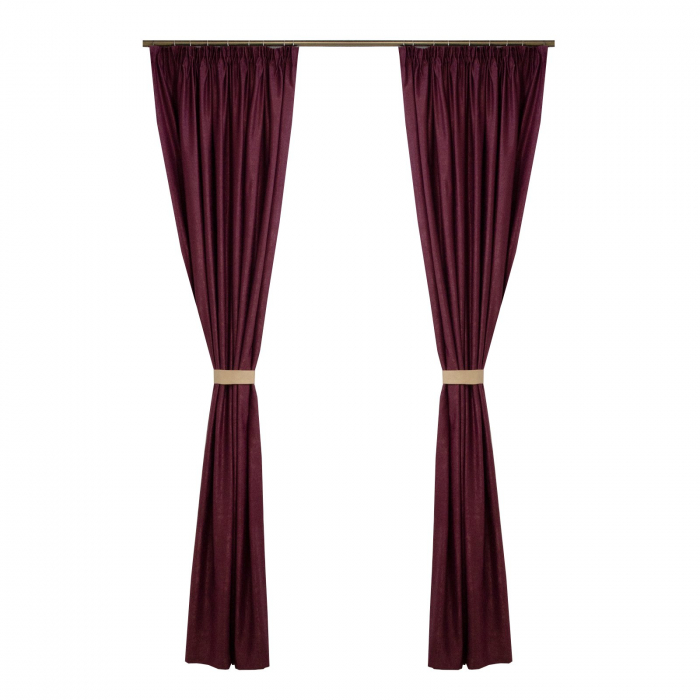 Set draperii Velaria Soft pruna, 2*160x260 cm [2]