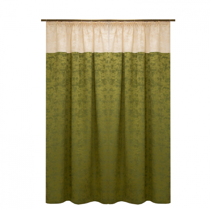 Set draperii Velaria Asos verde cu ivoire, 2x145x155 cm [3]