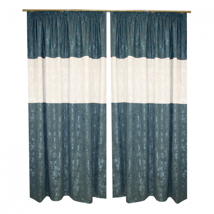 Set draperii Velaria asos gri-turcoaz, 2x160x240 cm [2]